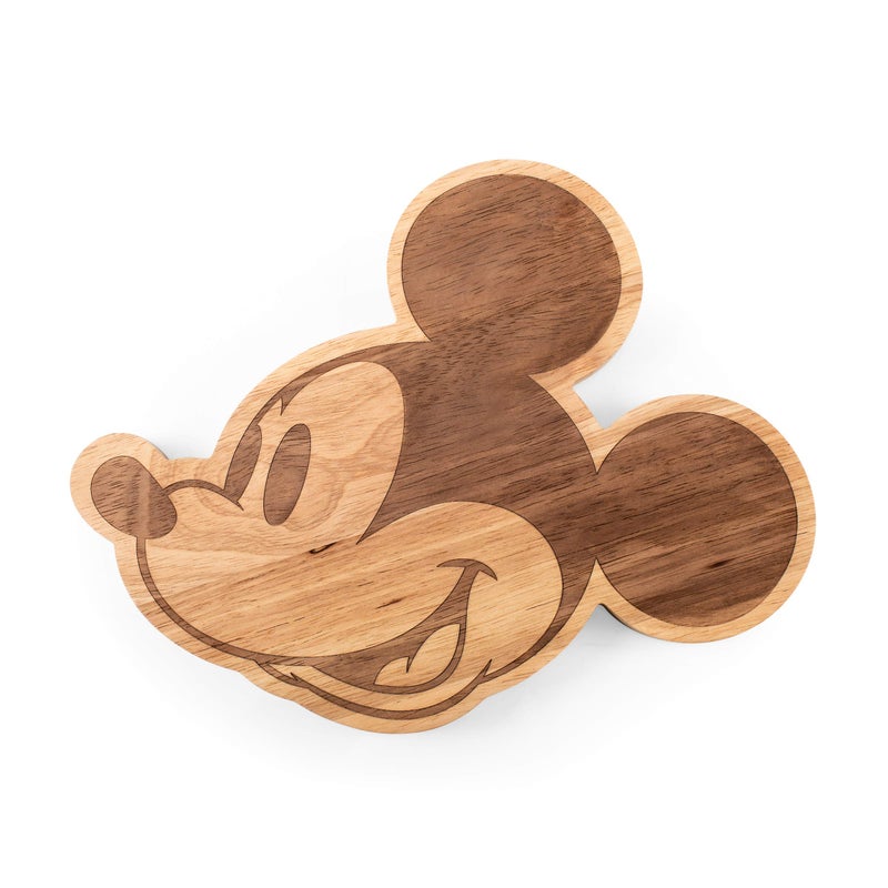 PICNIC TIME TOSCANA - a Picnic Time brand - Disney Mickey Mouse Disney Classics Mickey Mouse Cutting Board - Wood Cheese Board - Charcuterie Board 14" x 11" Natural - Image 1